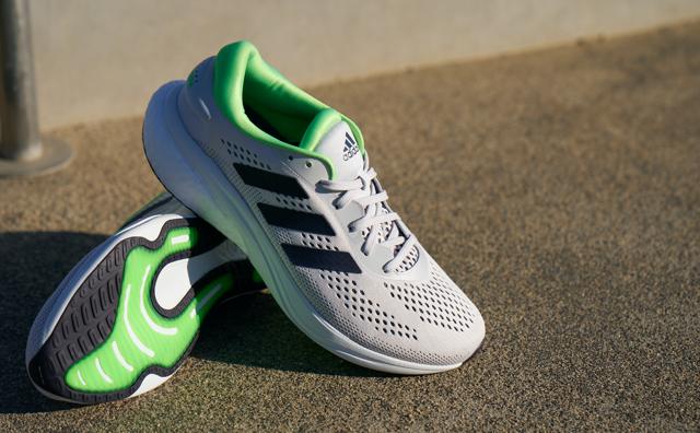 The Supernova by Adidas has a hybrid midsole, padded tongue and a TPU outsole for the perfect grip The Supernova by Adidas has a hybrid midsole, padded tongue and a TPU outsole for the perfect grip