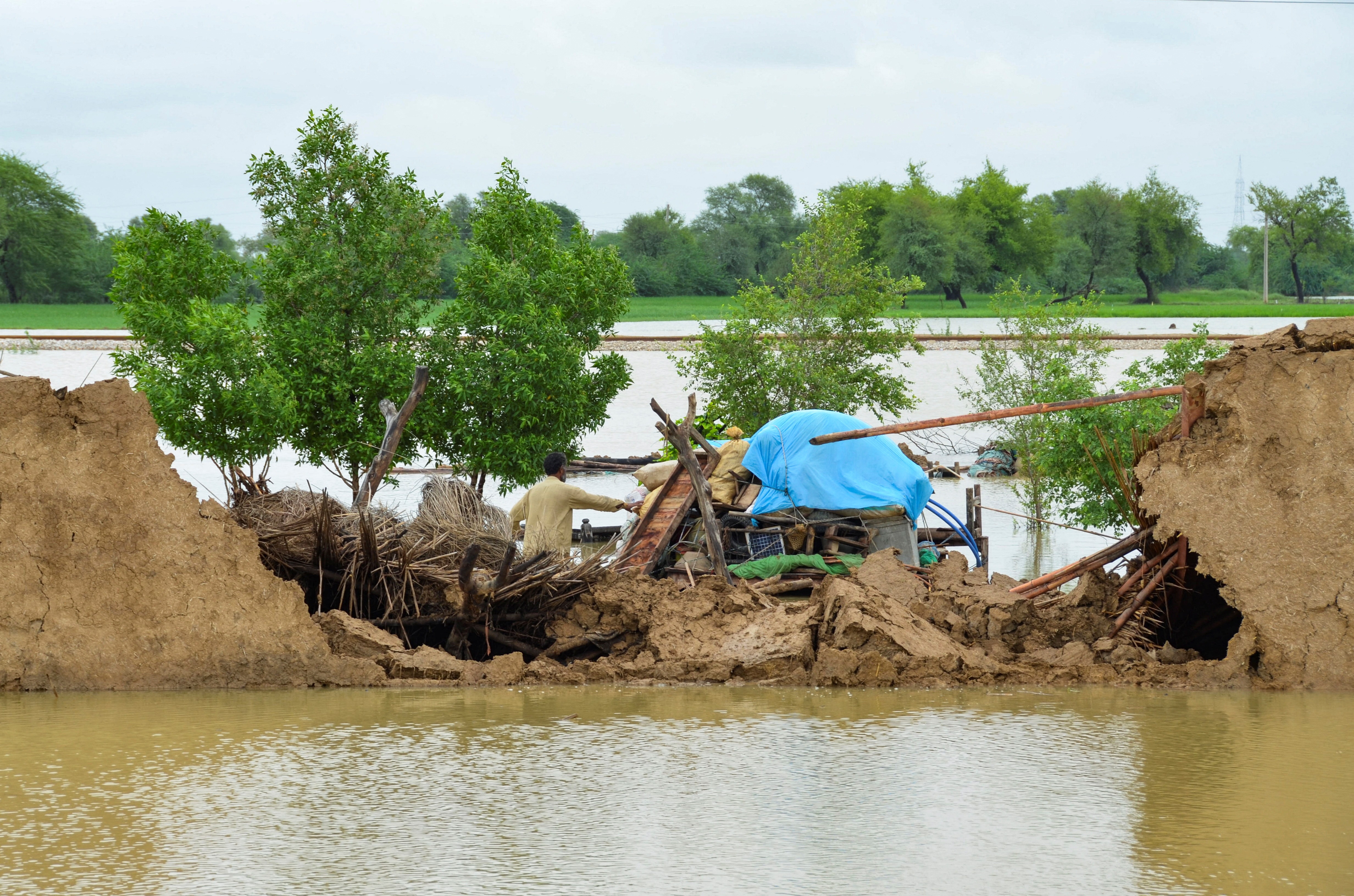 Pakistan needs assistance to combat floods. But its long-term structural problems have to be addressed internally.&nbsp; (Reuters)