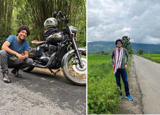 The picture on the left is from the time I took a bike ride during lockdown from the interiors of Kohati towards Meghalaya; The one on the right is from my recent trip to Manipur for the Durand Cup, just outside Imphal The picture on the left is from the time I took a bike ride during lockdown from the interiors of Kohati towards Meghalaya; The one on the right is from my recent trip to Manipur for the Durand Cup, just outside Imphal