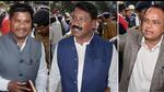 Suspended Jharkhand Congress MLAs Rajesh Kacchap (left), Naman Viksal (middle) and Irfan Ansari (right). (PTI) Suspended Jharkhand Congress MLAs Rajesh Kacchap (left), Naman Viksal (middle) and Irfan Ansari (right). (PTI)