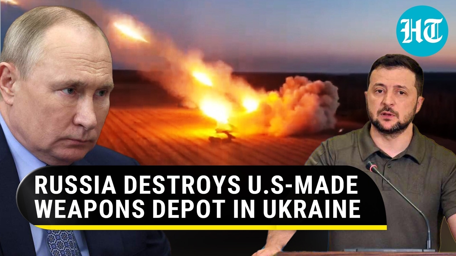 Putin's Men Strike U.S HIMARS, M777 Howitzers at Weapons Depot in Ukraine