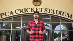 Crickter Rahul Sharma at PCA Stadium in Mohali. People would compare him with India’s most successful leg-spinner Anil Kumble and within months he bagged team India berth. (Ravi Kumar/HT)