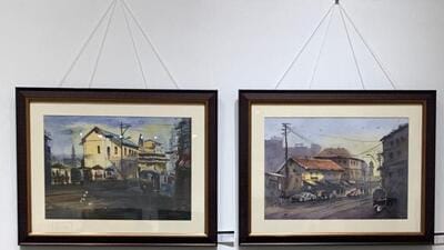 These paintings, Shelke said, were originally created by students and budding artists for a competition organised by Nashik Kala Niketan Trust in March 2018 (HT Photo) These paintings, Shelke said, were originally created by students and budding artists for a competition organised by Nashik Kala Niketan Trust in March 2018 (HT Photo)