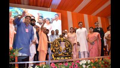 U.P. chief minister Yogi Adityanath at an event in Bulandshahr on Saturday. (HT photo) U.P. chief minister Yogi Adityanath at an event in Bulandshahr on Saturday. (HT photo)