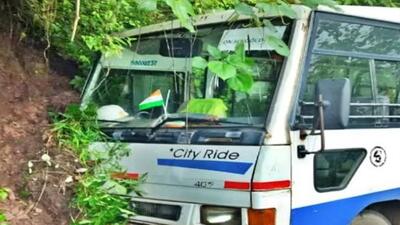 Solan superintendent of police Virender Sharma said the bus is plied by the Ultratch Company to ferry children of nearby villages to the school. (HT Photo) Solan superintendent of police Virender Sharma said the bus is plied by the Ultratch Company to ferry children of nearby villages to the school. (HT Photo)