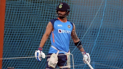 India's Virat Kohli during a practice session ahead (ANI)