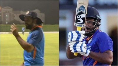 Rohit Sharma; Sanju Samson (YouTube/PTI) Rohit Sharma; Sanju Samson (YouTube/PTI)