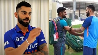 Virat Kohli on conversation with Babar Azam before Asia Cup clash Virat Kohli on conversation with Babar Azam before Asia Cup clash