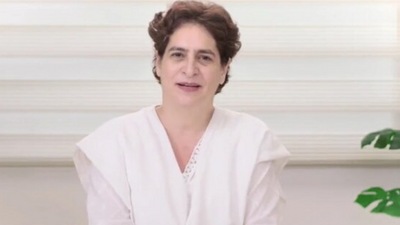 A screengrab from Priyanka Gandhi Vadra's video message (twitter.com/MahilaCongress) A screengrab from Priyanka Gandhi Vadra's video message (twitter.com/MahilaCongress)