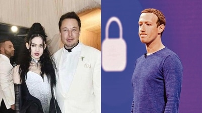 Canadian singer-songwriter and record producer Grimes with Elon Musk, and Meta CEO Mark Zuckerberg. (file image)