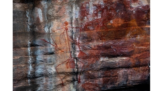 The park is also home to one of the largest concentrations of ancient rock art in the world, including the 20,000-year-old paintings at Ubirr. This panel shows instructions in how to use weapons for protection.(Picture courtesy: Sonia Nazareth)