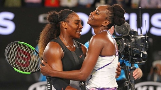 Serena Williams with Venus Williams