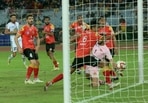 Liston Colaco’s corner-kick takes a deflection off East Bengal's Sumeet Passi and goes into the net to give ATK Mohun Bagan a 1-0 win in the Durand Cup at the Salt Lake stadium on Sunday.&nbsp;