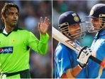 Shoaib Akhtar; Sachin Tendulkar and Virender Sehwag(File) Shoaib Akhtar; Sachin Tendulkar and Virender Sehwag(File)