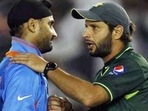 Harbhajan Singh (L) with Shahid Afridi(REUTERS) Harbhajan Singh (L) with Shahid Afridi(REUTERS)