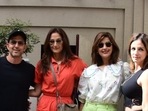 Hrithik Roshan with his friends.
