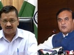 Delhi chief minister Arvind Kejriwal and his Assam counterpart Himanta Biswa Sarma. Delhi chief minister Arvind Kejriwal and his Assam counterpart Himanta Biswa Sarma.