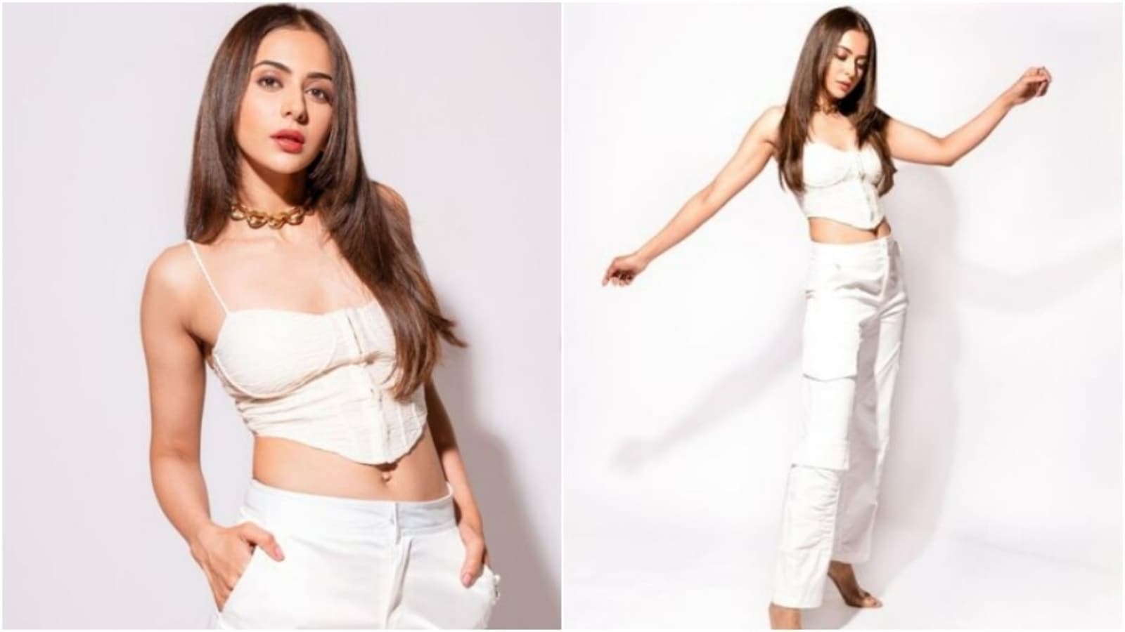 Rakul Sex Photos - Rakul Preet Singh slays the day in a white casual ensemble. See what she  wore | Fashion Trends - Hindustan Times