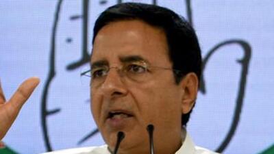 Congress spokesperson Randeep Singh Surjewala (Sushil Kumar/HT Photo)