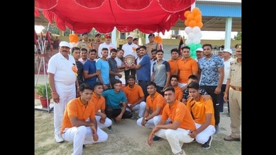14th Agra zone sports meet underway. (HT PHOTO)