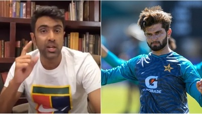 Ravichandran Ashwin and Shaheen Shah Afridi Ravichandran Ashwin and Shaheen Shah Afridi