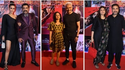 Eijaz Khan and Pavitra Punia, Atul Kulkarni with wife Geetanjali and Pankaj Tripathi with wife at Applause Entertainment party. Eijaz had starred in their show Mayanagri while Pankaj Tripathi featured in Criminal Justice. (Varinder Chawla) Eijaz Khan and Pavitra Punia, Atul Kulkarni with wife Geetanjali and Pankaj Tripathi with wife at Applause Entertainment party. Eijaz had starred in their show Mayanagri while Pankaj Tripathi featured in Criminal Justice. (Varinder Chawla)