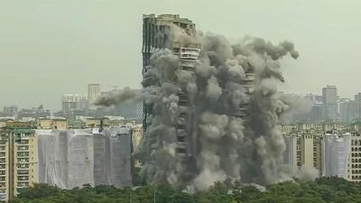 The Noida authority said that 28,000 metric tonnes of construction will be generated out of the demolition of Supertech’s twin towers in Sector 93A and it will be treated at the Sector 80 treatment plant. (PTI) The Noida authority said that 28,000 metric tonnes of construction will be generated out of the demolition of Supertech’s twin towers in Sector 93A and it will be treated at the Sector 80 treatment plant. (PTI)