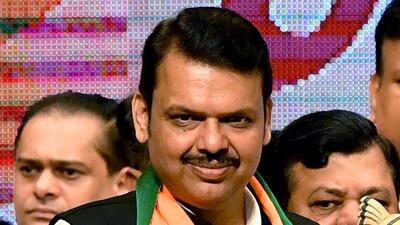 Mumbai, Aug 20 (ANI): Maharashtra Deputy CM Devendra Fadnavis being felicitated prior to address BJP party workers during an event, in Mumbai on Saturday. (ANI Photo/ Rahul Singh) (Rahul Singh)