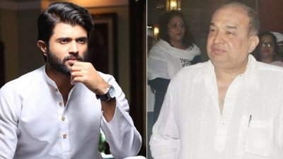 Vijay Deverakonda meets Manoj Desai in Mumbai. Vijay Deverakonda meets Manoj Desai in Mumbai. 