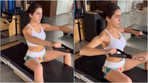 Sara Ali Khan's fitness routine for the weekend. (Instagram/@saraalikhan95)