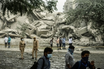 A view after the Noida twin towers' demolition. - (Raj K Raj/HT) A view after the Noida twin towers' demolition. - (Raj K Raj/HT)