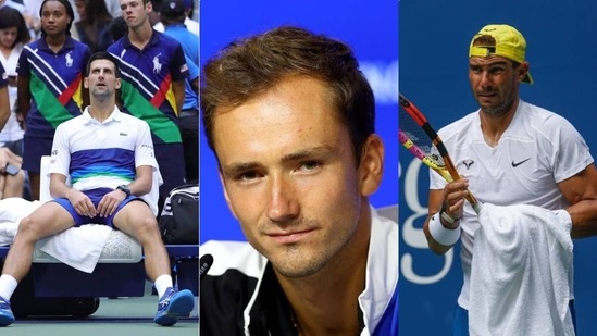 Novak Djokovic; Daniil Medvedev; Rafael Nadal