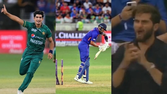 Naseem Shah; KL Rahul; Shaheen Afridi