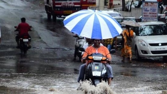 The Met department has predicted widespread light to moderate rainfall, with isolated heavy spells of shower in Bihar and southeast UP during the next two days.. (HT FILE PHOTO)