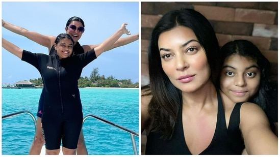 Sushmita Sen shared several pictures with Alisah.&nbsp;