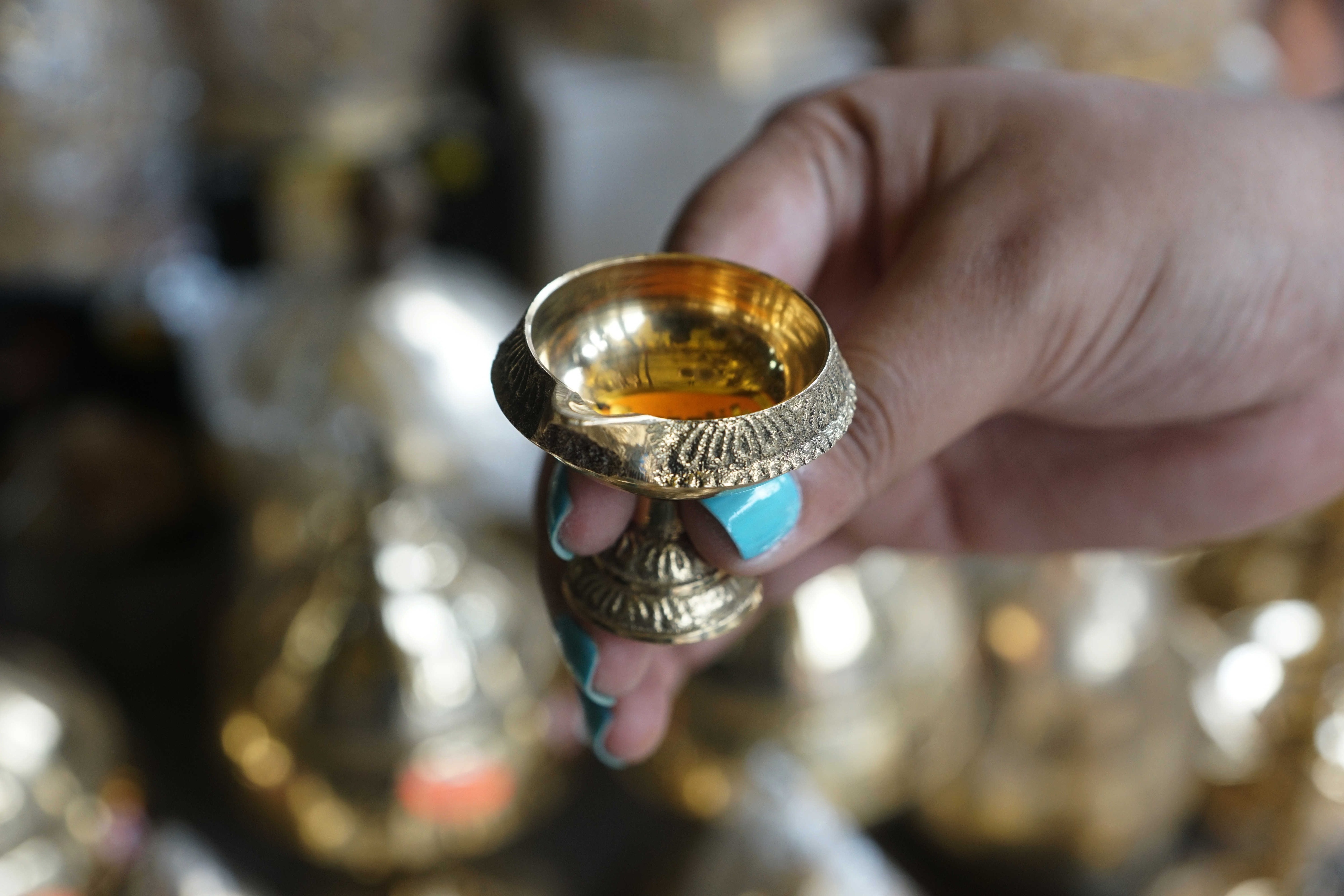 This small diya costs 150 This small diya costs 150