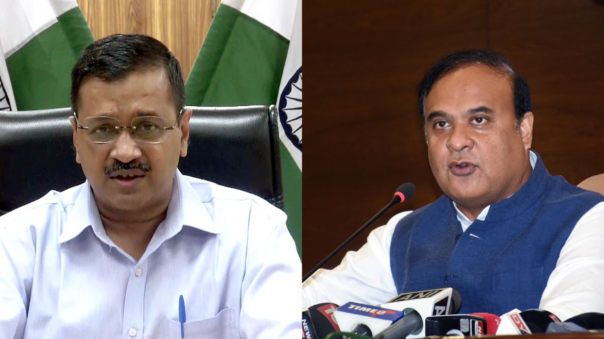 Delhi chief minister Arvind Kejriwal and his Assam counterpart Himanta Biswa Sarma. Delhi chief minister Arvind Kejriwal and his Assam counterpart Himanta Biswa Sarma.