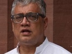 (File photo) TMC MP Derek O’Brien on Sunday targeted PM Modi over the speech in Gujarat. (HT PHOTO.) (File photo) TMC MP Derek O’Brien on Sunday targeted PM Modi over the speech in Gujarat. (HT PHOTO.)