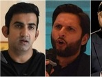Gautam Gambhir; Shahid Afridi; Harbhajan Singh(File) Gautam Gambhir; Shahid Afridi; Harbhajan Singh(File)