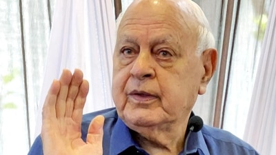 Srinagar, Aug 25 (ANI): Jammu and Kashmir National Conference (JKNC) Party President Dr. Farooq Abdullah speaks to the media over contesting Assembly elections and other issues, in Srinagar on Thursday. (ANI Photo) (Mohammad Amin War) Srinagar, Aug 25 (ANI): Jammu and Kashmir National Conference (JKNC) Party President Dr. Farooq Abdullah speaks to the media over contesting Assembly elections and other issues, in Srinagar on Thursday. (ANI Photo) (Mohammad Amin War)