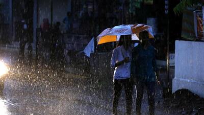 The monsoon trough at mean sea level was running close to foothills of the Himalayas. (HT PHOTO)