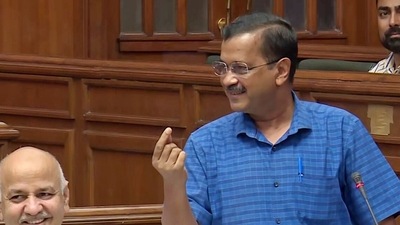 Delhi CM Arvind Kejriwal speaks in the assembly. (ANI) Delhi CM Arvind Kejriwal speaks in the assembly. (ANI)