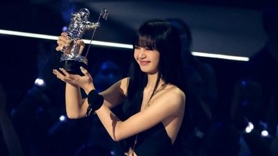 BLACKPINK's Lisa accepts the Best K-pop award for Lalisa onstage at the 2022 MTV VMAs in New Jersey. (AFP) BLACKPINK's Lisa accepts the Best K-pop award for Lalisa onstage at the 2022 MTV VMAs in New Jersey. (AFP)