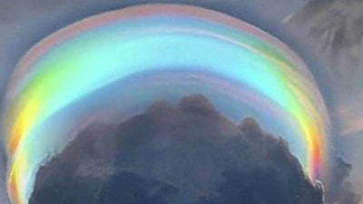 The ‘rainbow cloud’ was spotted on August 21 in the sky above China's Haikou. The ‘rainbow cloud’ was spotted on August 21 in the sky above China's Haikou.