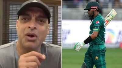 Shoaib Akhtar and Babar Azam Shoaib Akhtar and Babar Azam