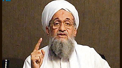 Al-Zawahiri, born in Egypt and a trained doctor, exchanged his stethoscope for a Kalashnikov, and became Osama bin Laden’s right-hand man after al-Qaeda and the Egyptian Islamic Jihad (EIJ) allied in the 1990s, and merged into a single entity in mid-2001, a few months before 9/11. (AFP) Al-Zawahiri, born in Egypt and a trained doctor, exchanged his stethoscope for a Kalashnikov, and became Osama bin Laden’s right-hand man after al-Qaeda and the Egyptian Islamic Jihad (EIJ) allied in the 1990s, and merged into a single entity in mid-2001, a few months before 9/11. (AFP)