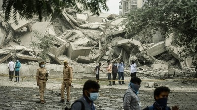 A view after the Noida twin towers' demolition. (Raj K Raj/HT) A view after the Noida twin towers' demolition. (Raj K Raj/HT)