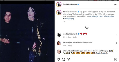 Farah Khan's Instagram post.