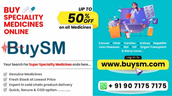 BuySM.com was born with the objective of making super speciality medicine accessible to any part of India.