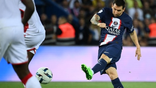 Lionel Messi in action for PSG.(AFP)